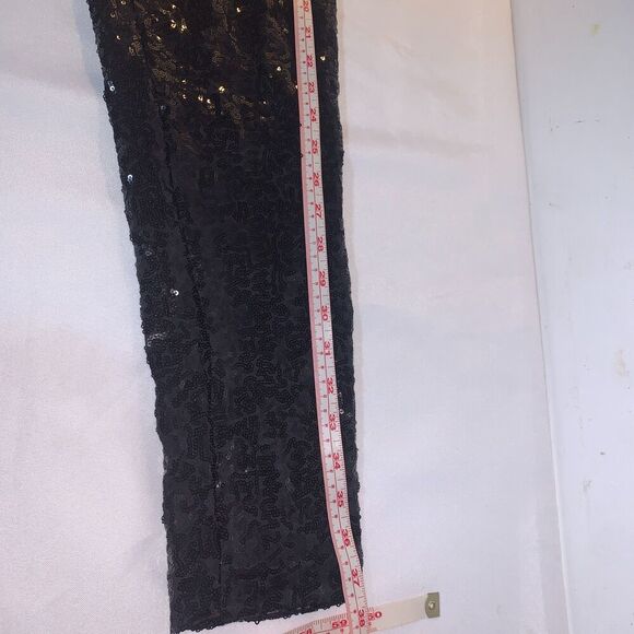 Tipsy Elves Leggings Women M Black Sequin High Waist Stretch Bling, PARTY WEAR - Picture 4 of 10